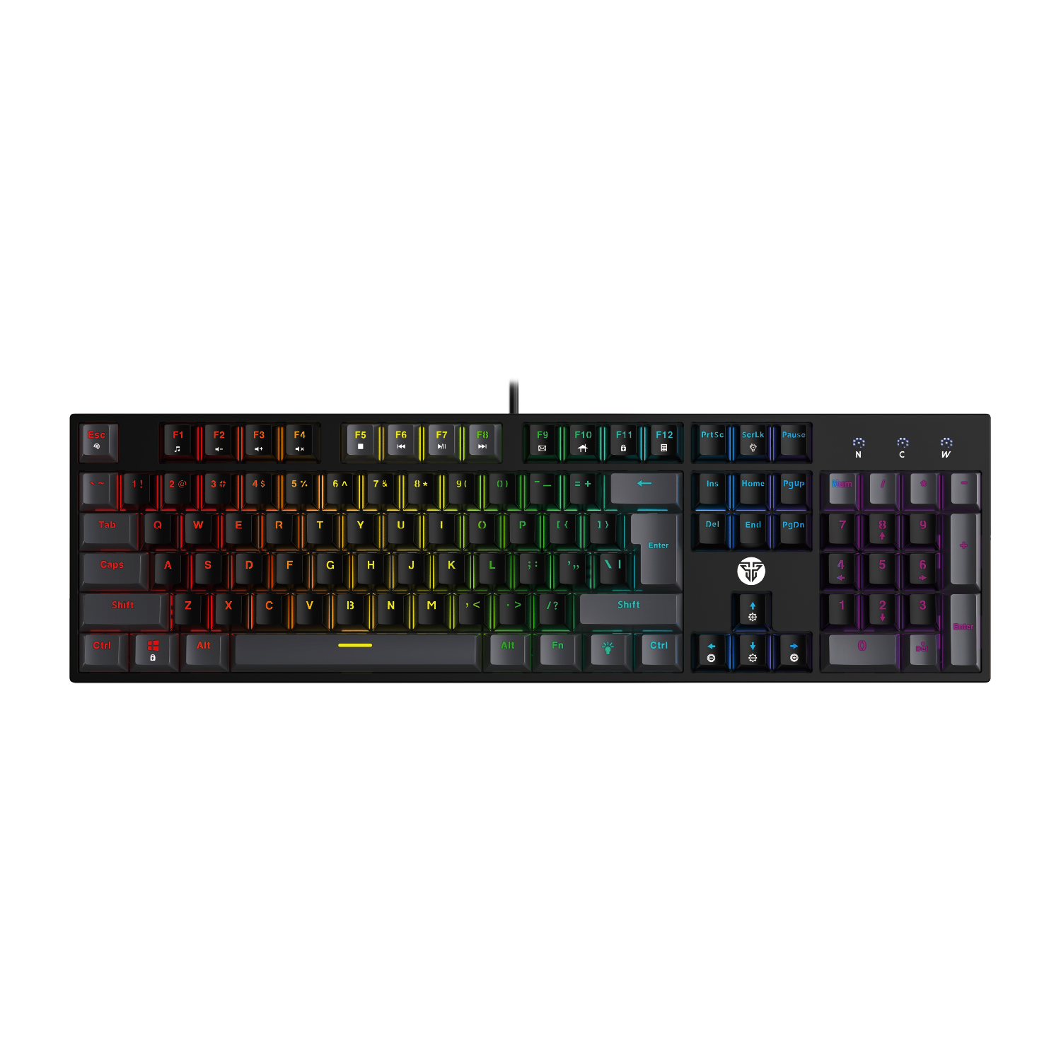 ATOM104 RGB USA MK886V2 Black Teclado Mecánico 100%
