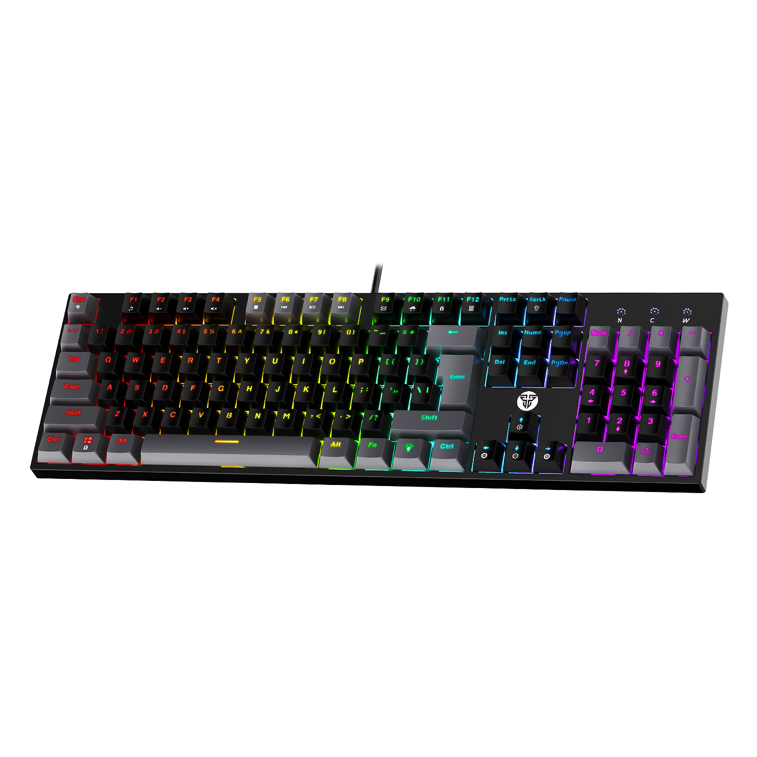 ATOM104 RGB USA MK886V2 Black Teclado Mecánico 100% 3