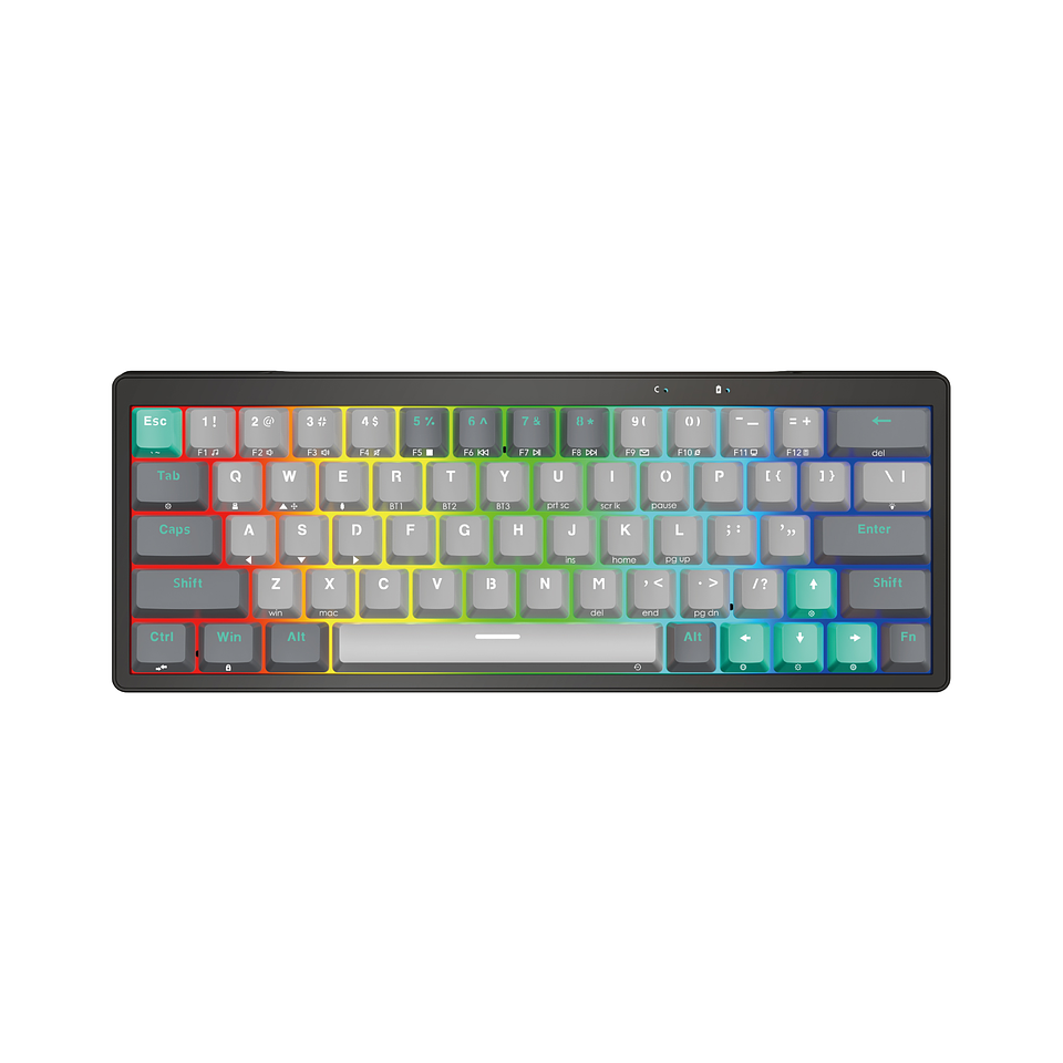 MK912 ATOM PRO63 Mercury Teclado Mecánico Inalámbrico 60% Layout USA 1