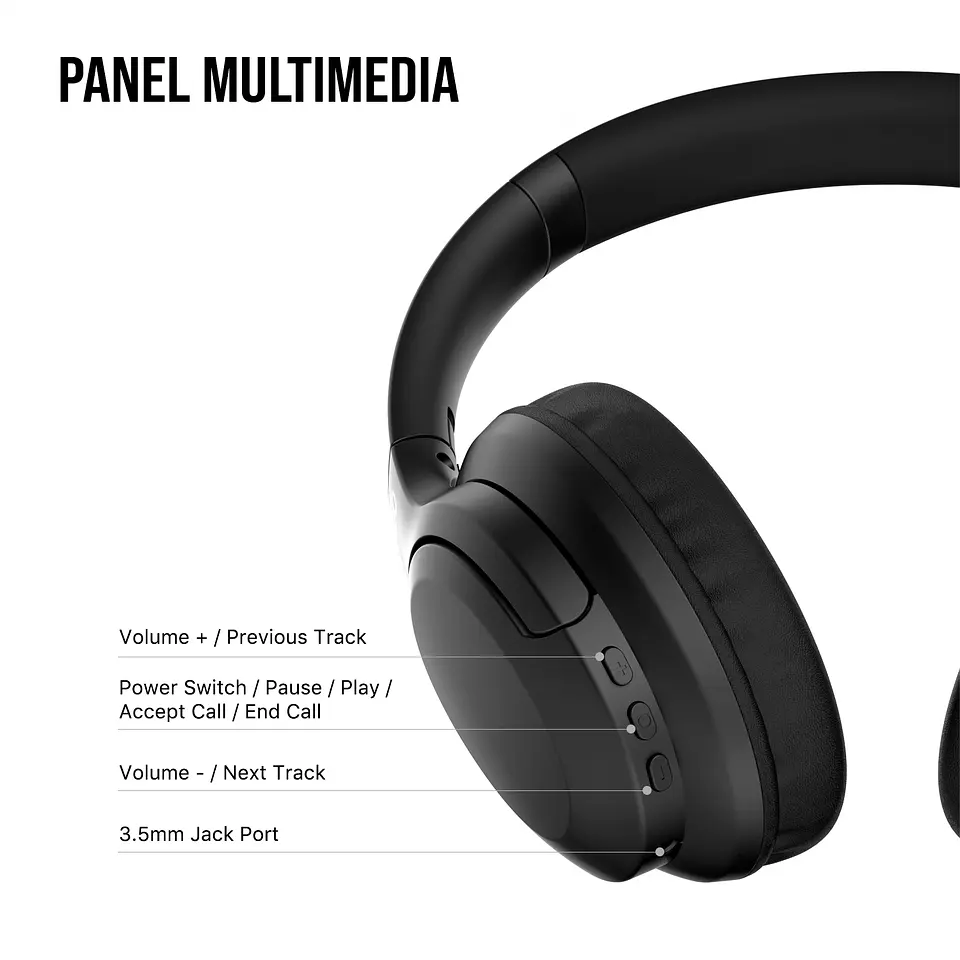 WH05 GO VIBE Black Audífonos Inalámbricos 8