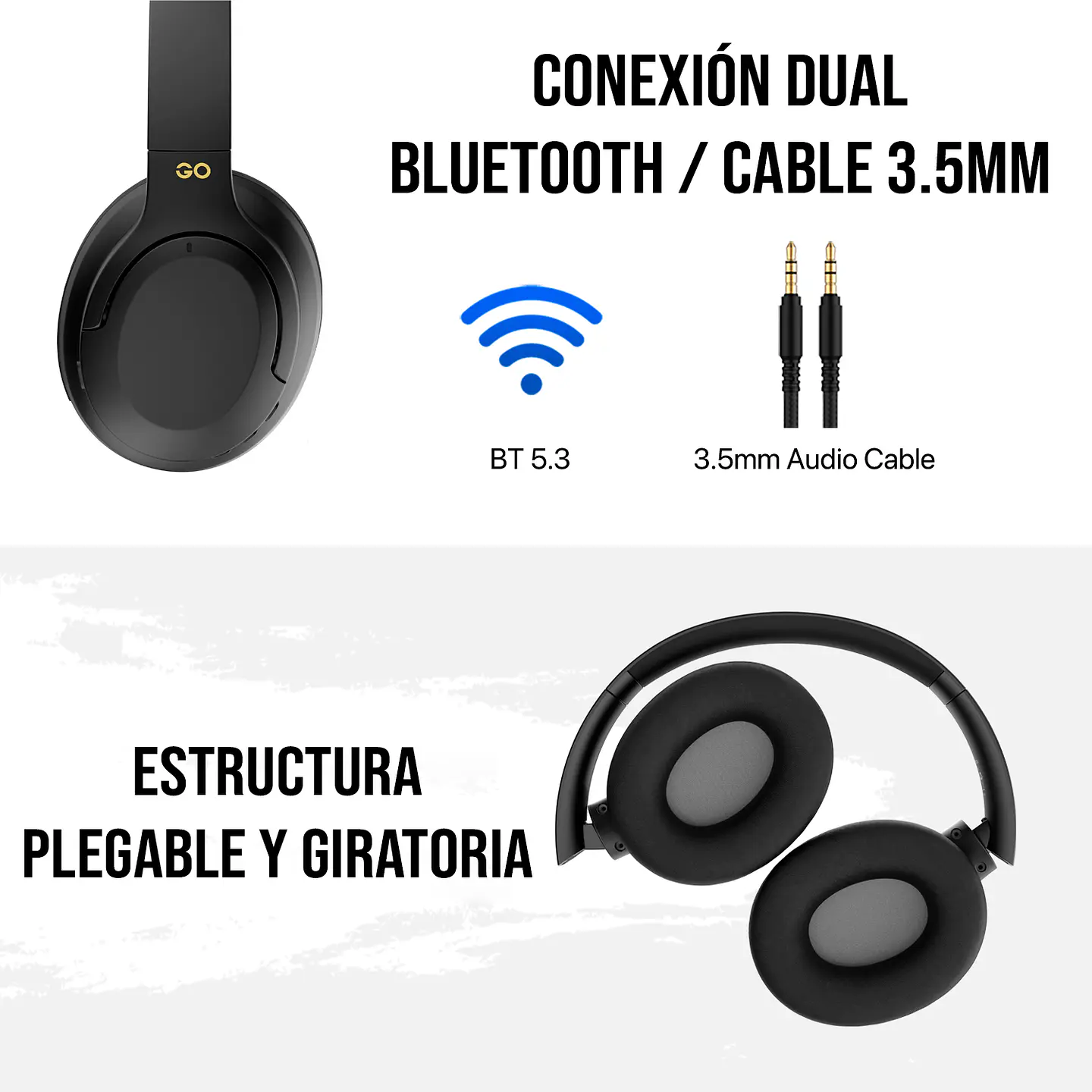 WH05 GO VIBE Black Audífonos Inalámbricos 9