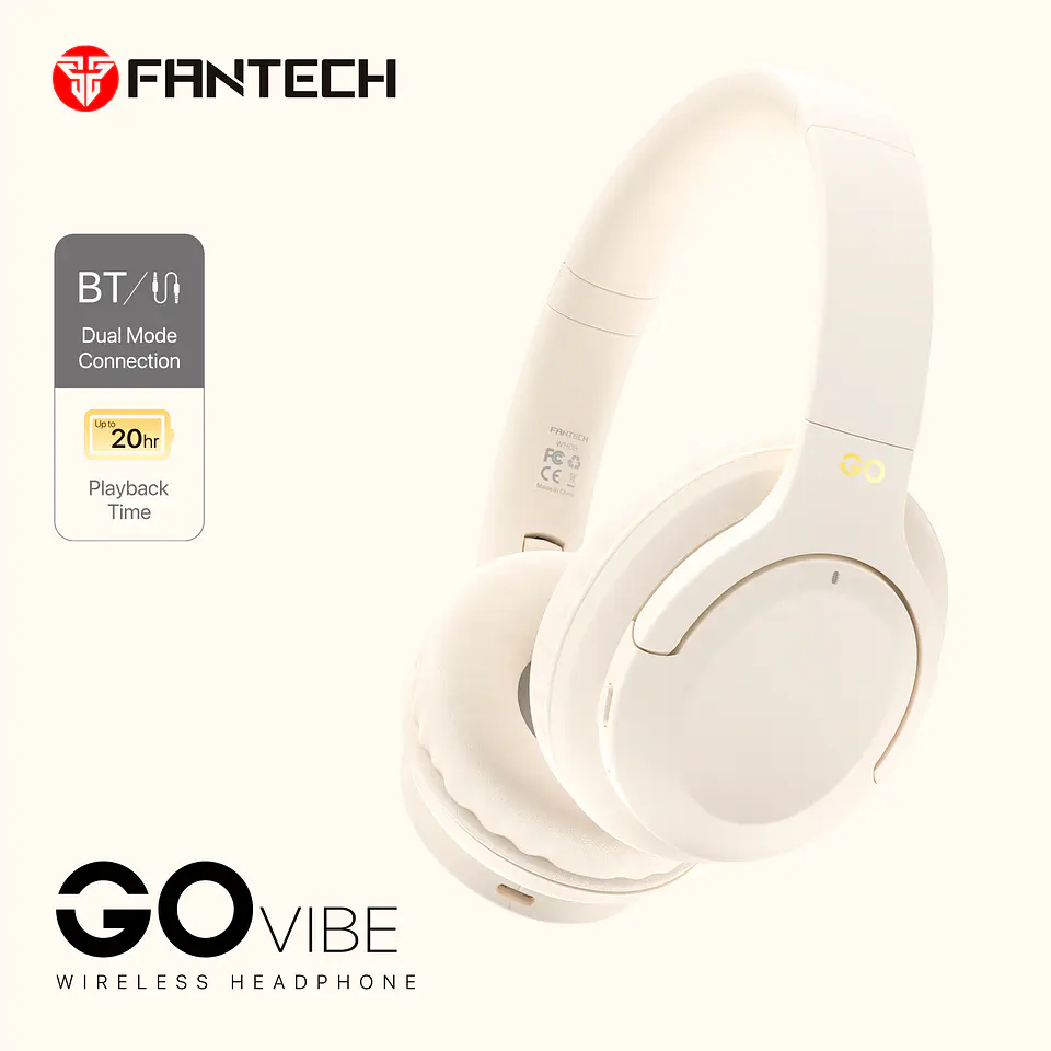 WH05 GO VIBE Beige Audífonos Inalámbricos 10
