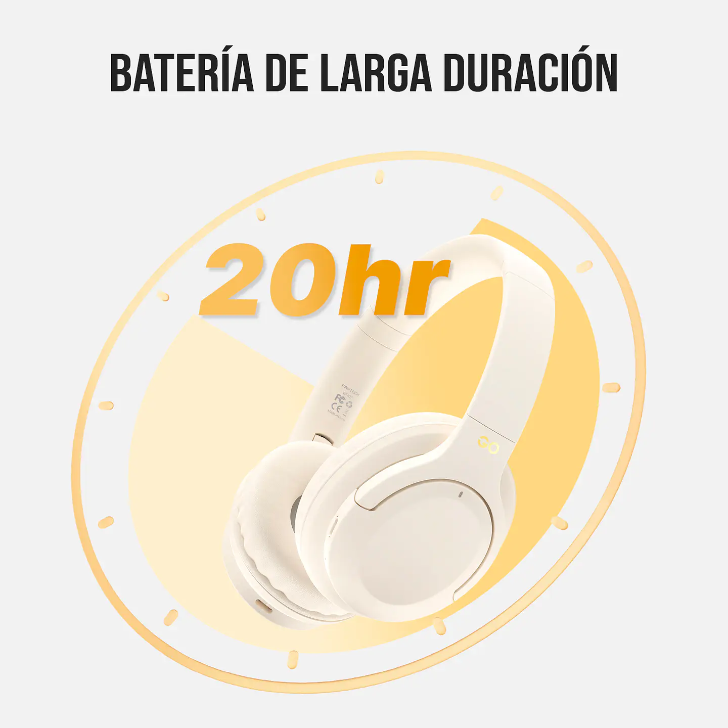 WH05 GO VIBE Beige Audífonos Inalámbricos 9
