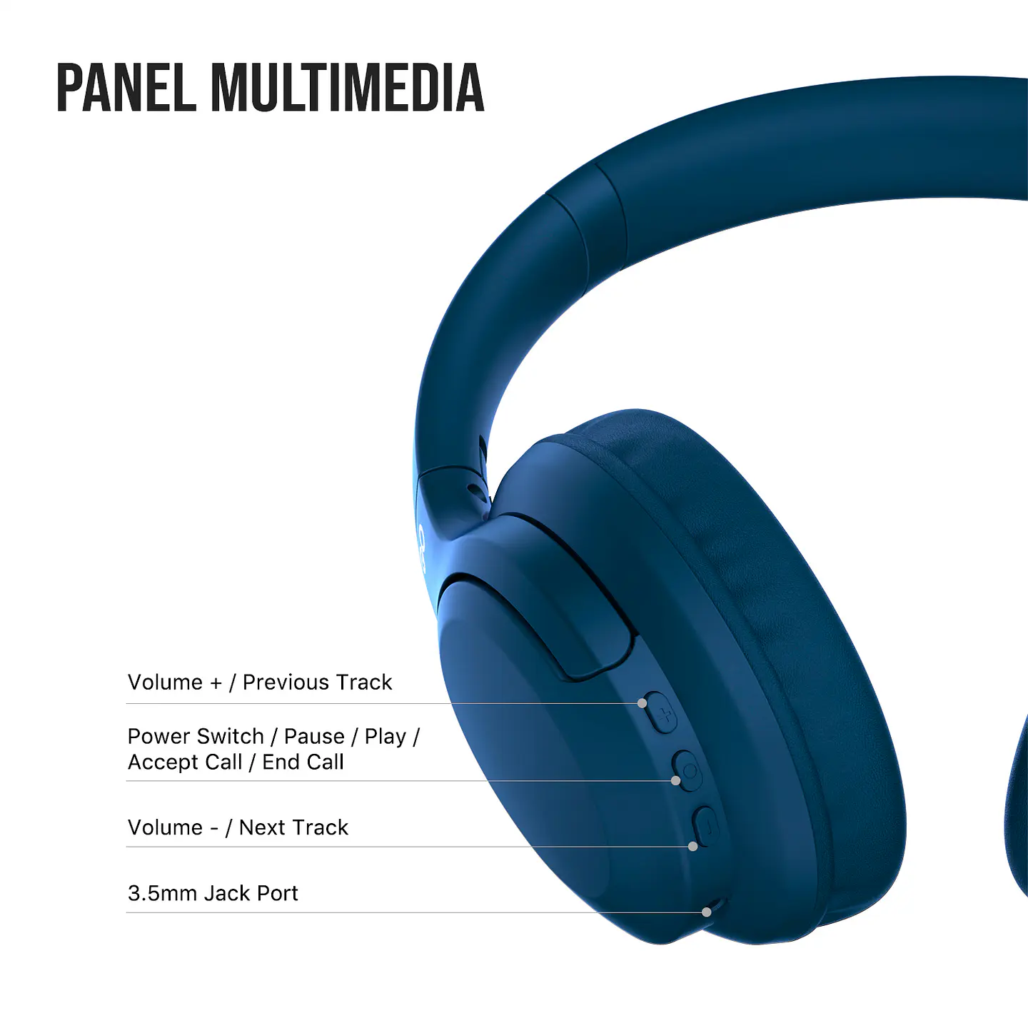 WH05 GO VIBE Blue Audífonos inalámbricos 8