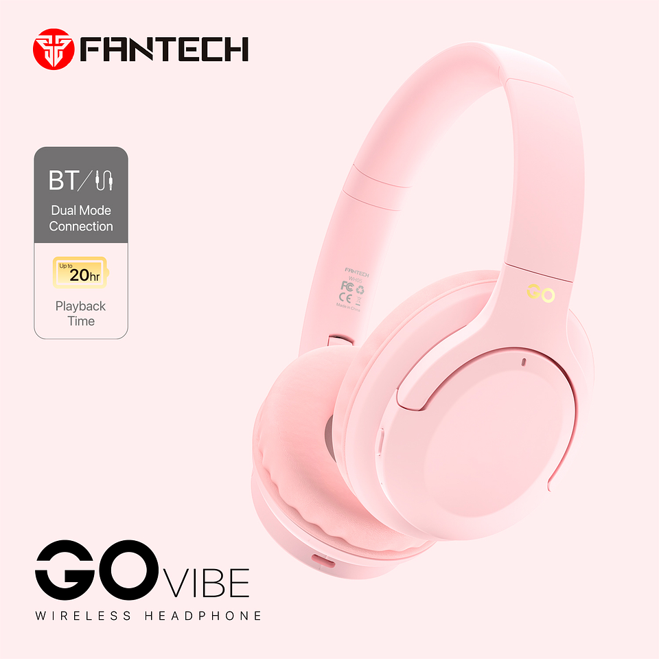 WH05 GO VIBE Pink Audífonos Inalámbricos 11