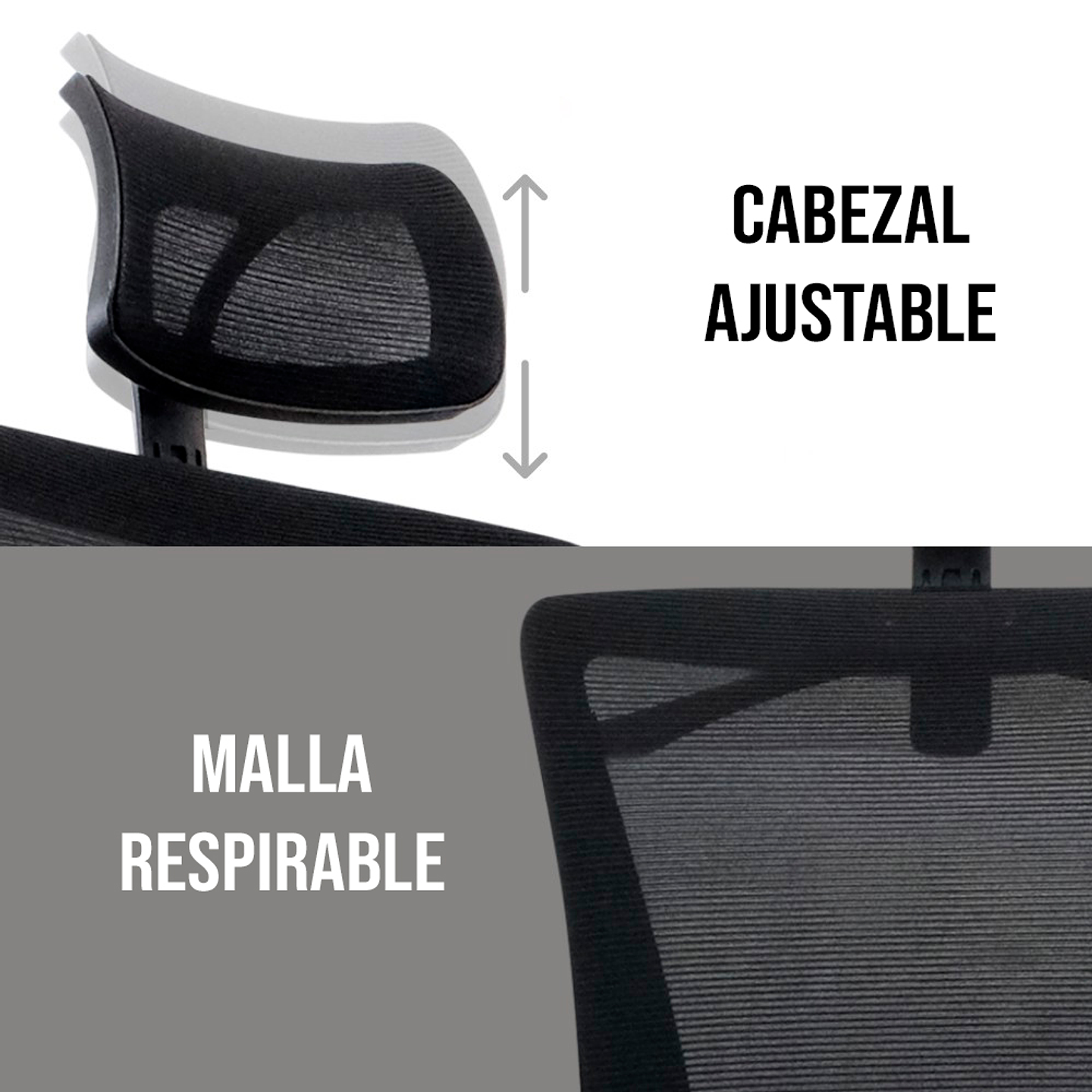 OCA258 Black Silla ergonómica Oficina 8