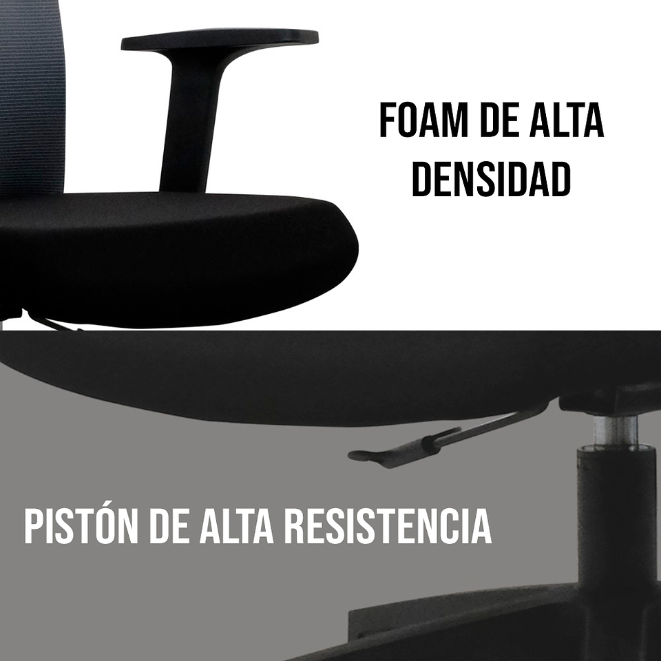 OCA258 Black Silla ergonómica Oficina 10