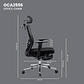 OCA259s Black Silla ergonómica Oficina de Malla con Reposapiés - Miniatura 18