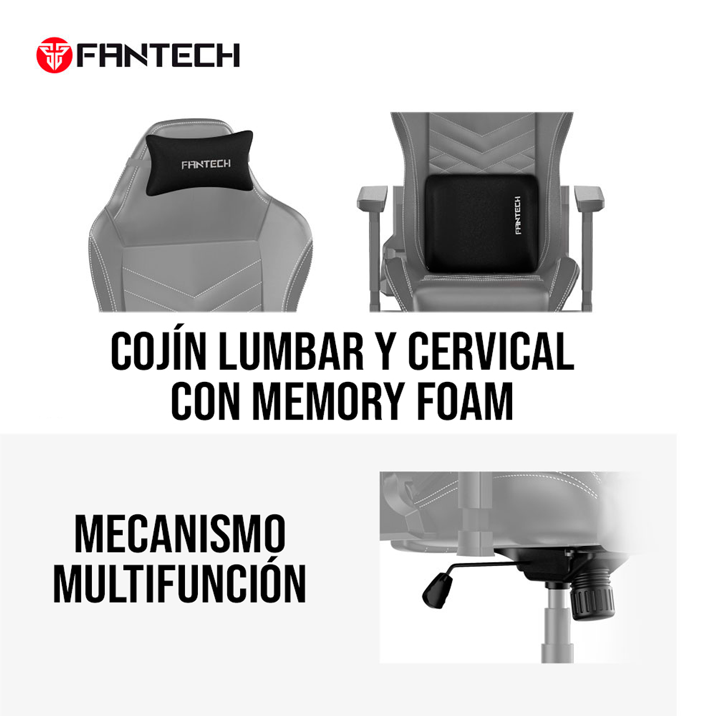 GC192 LEDARE TANK Primastitch Grey Silla Ergonómica de Tela 6