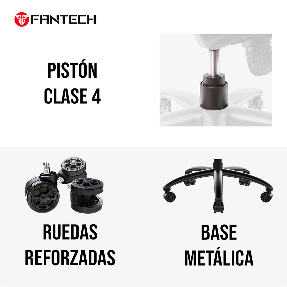 GC192 LEDARE TANK Primastitch Grey Silla Ergonómica de Tela 7