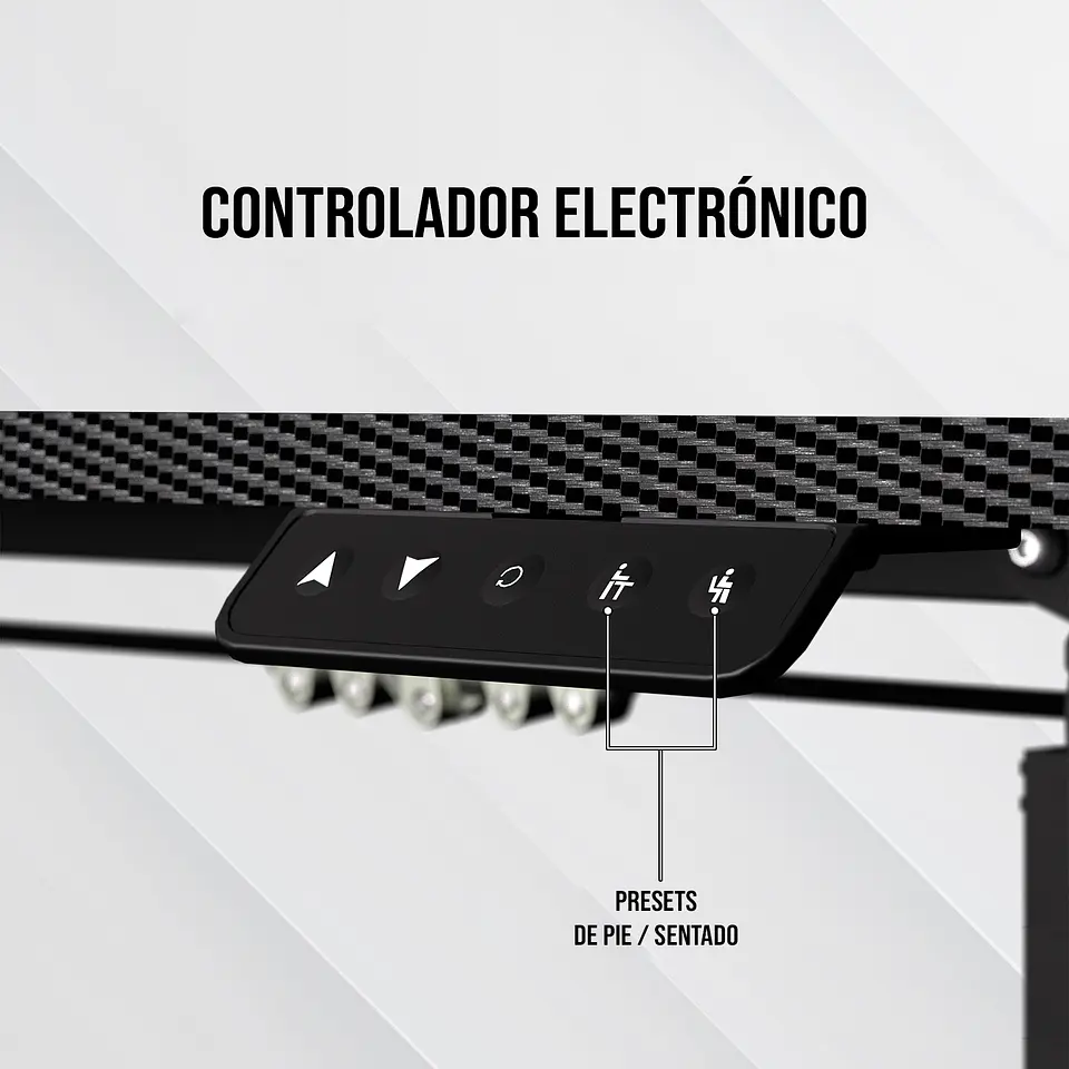 WS311 WORKSTATION Pearl White Escritorio con Control de Elevación Automática 5