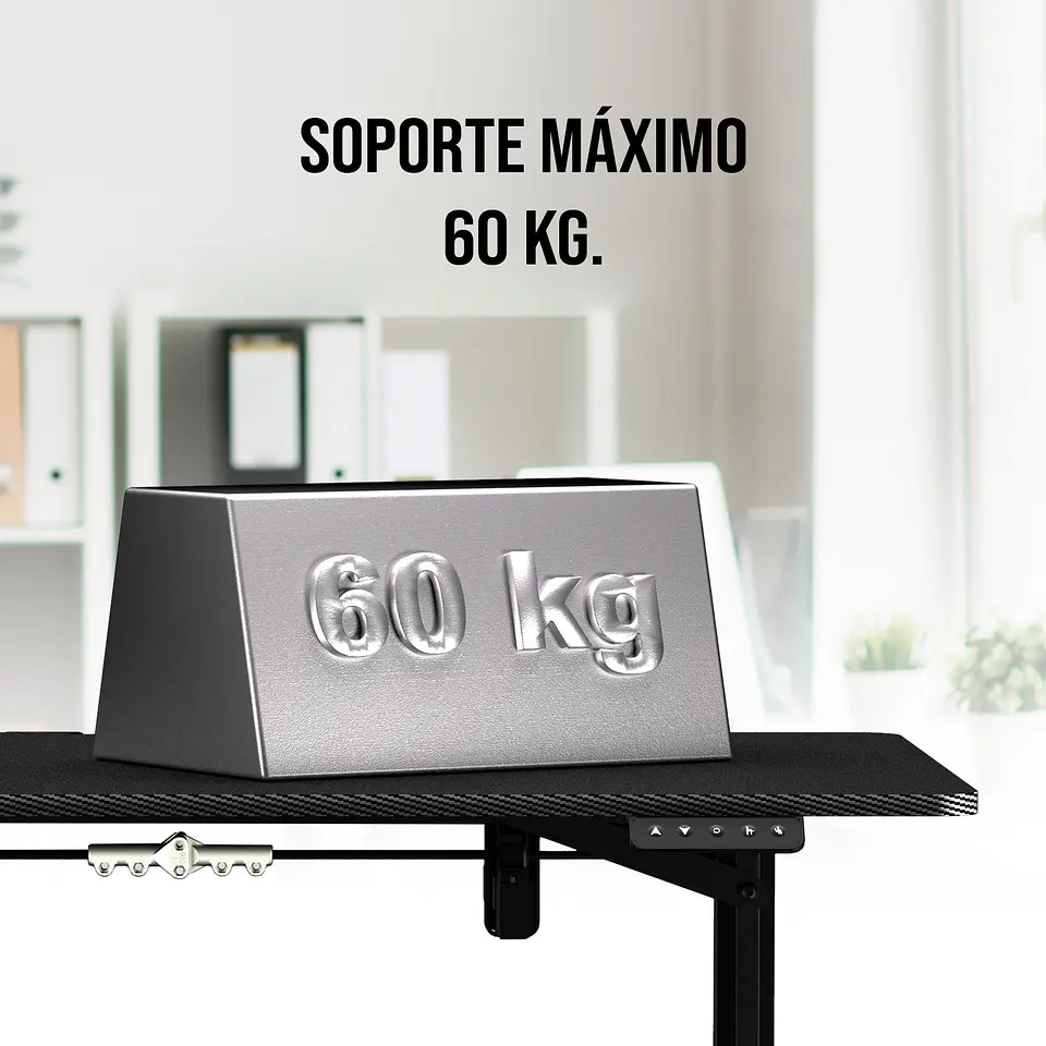 WS311 WORKSTATION Pearl White Escritorio con Control de Elevación Automática 9