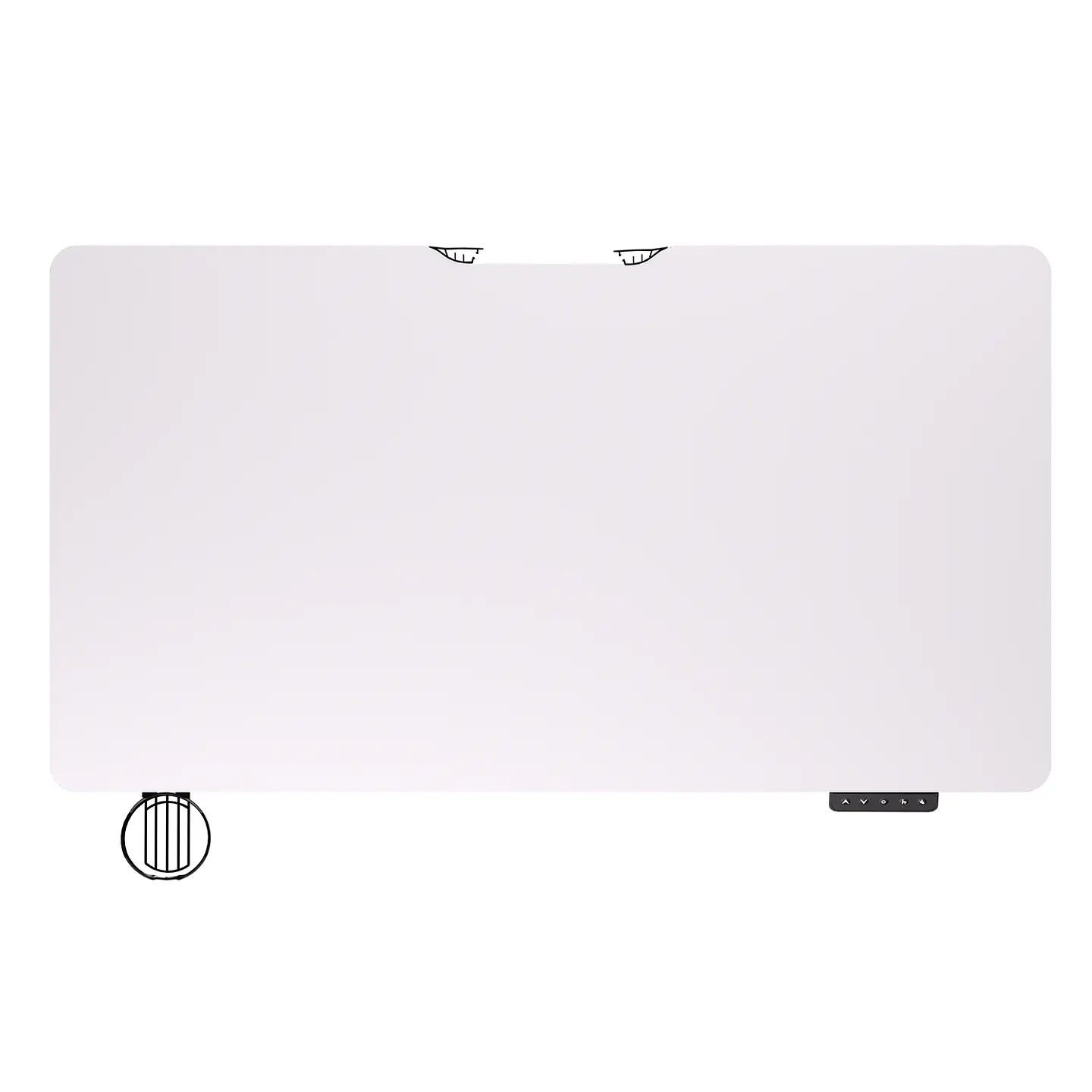 WS311 WORKSTATION Pearl White Escritorio con Control de Elevación Automática 2