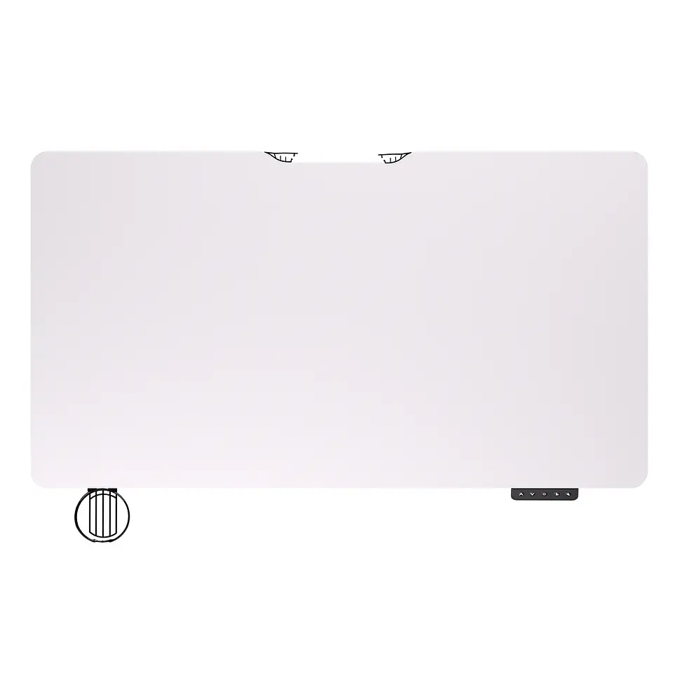 WS311 WORKSTATION Pearl White Escritorio con Control de Elevación Automática 2