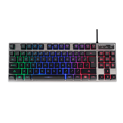 K613 FIGHTER TKL II Black Teclado Gamer Membrana 80% Layout USA