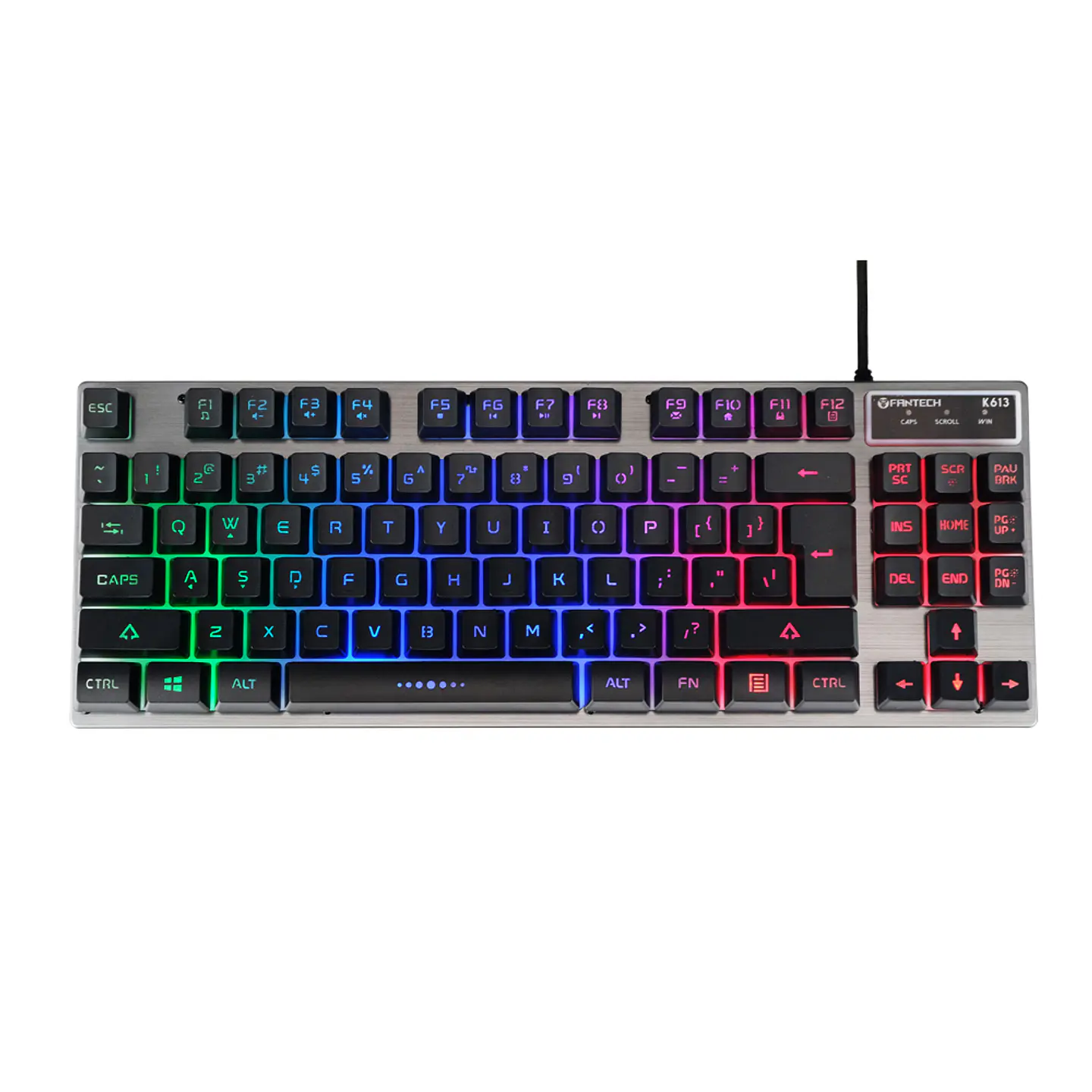 K613 FIGHTER TKL II Black Teclado Gamer Membrana 80% Layout USA 1