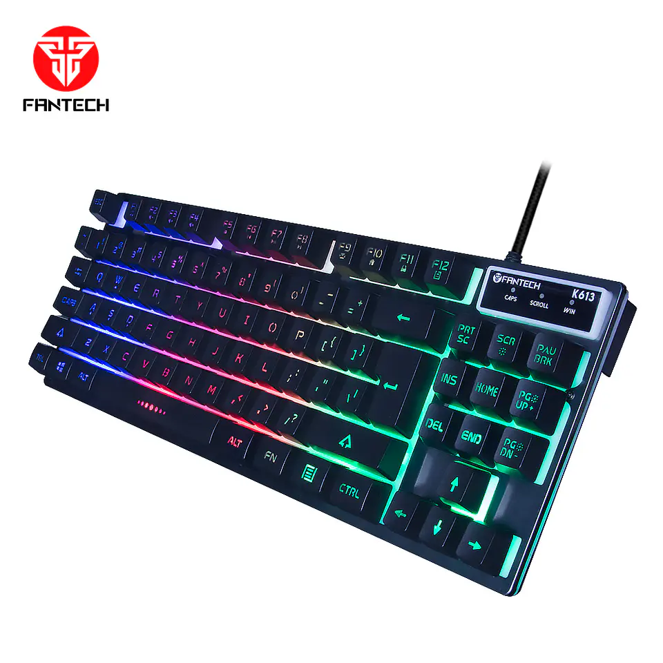 K613 FIGHTER TKL II Black Teclado Gamer Membrana 80% Layout USA 2