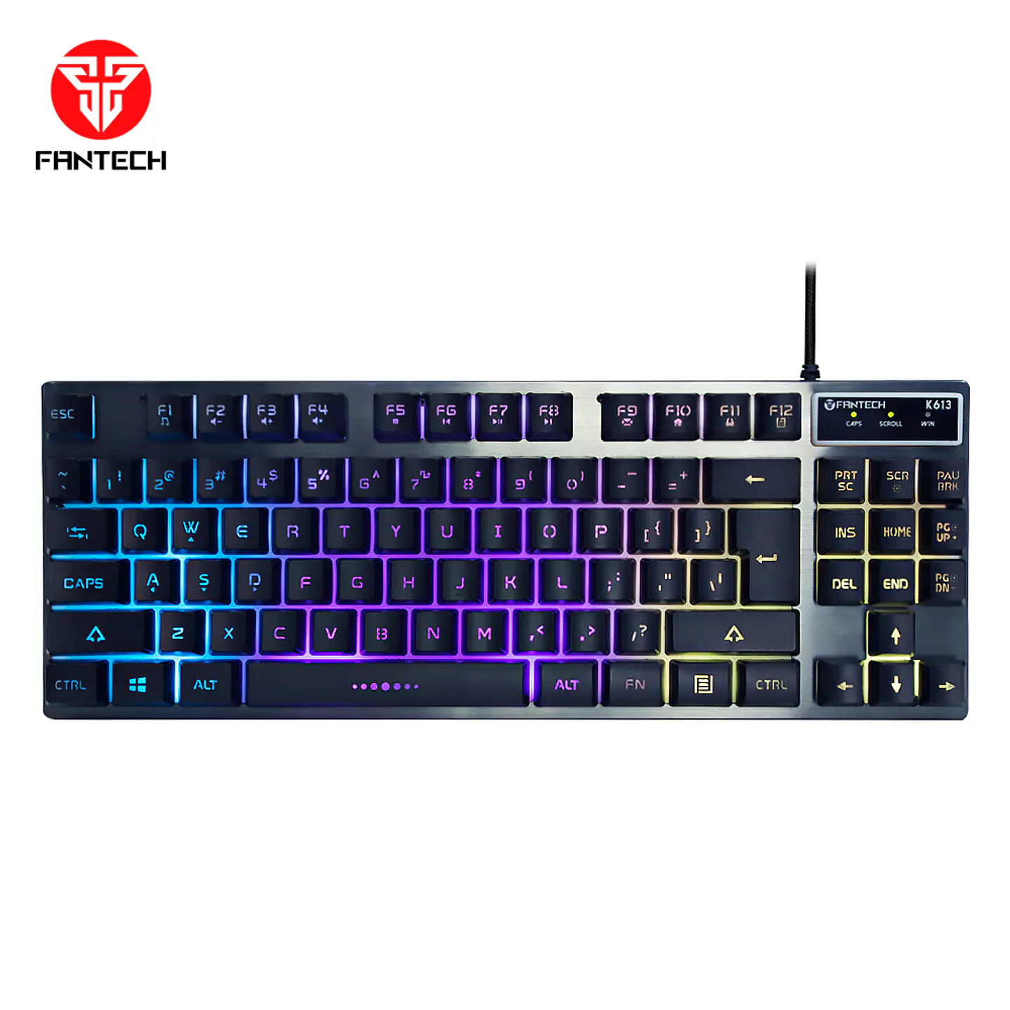 K613 FIGHTER TKL II Black Teclado Gamer Membrana 80% Layout USA 6