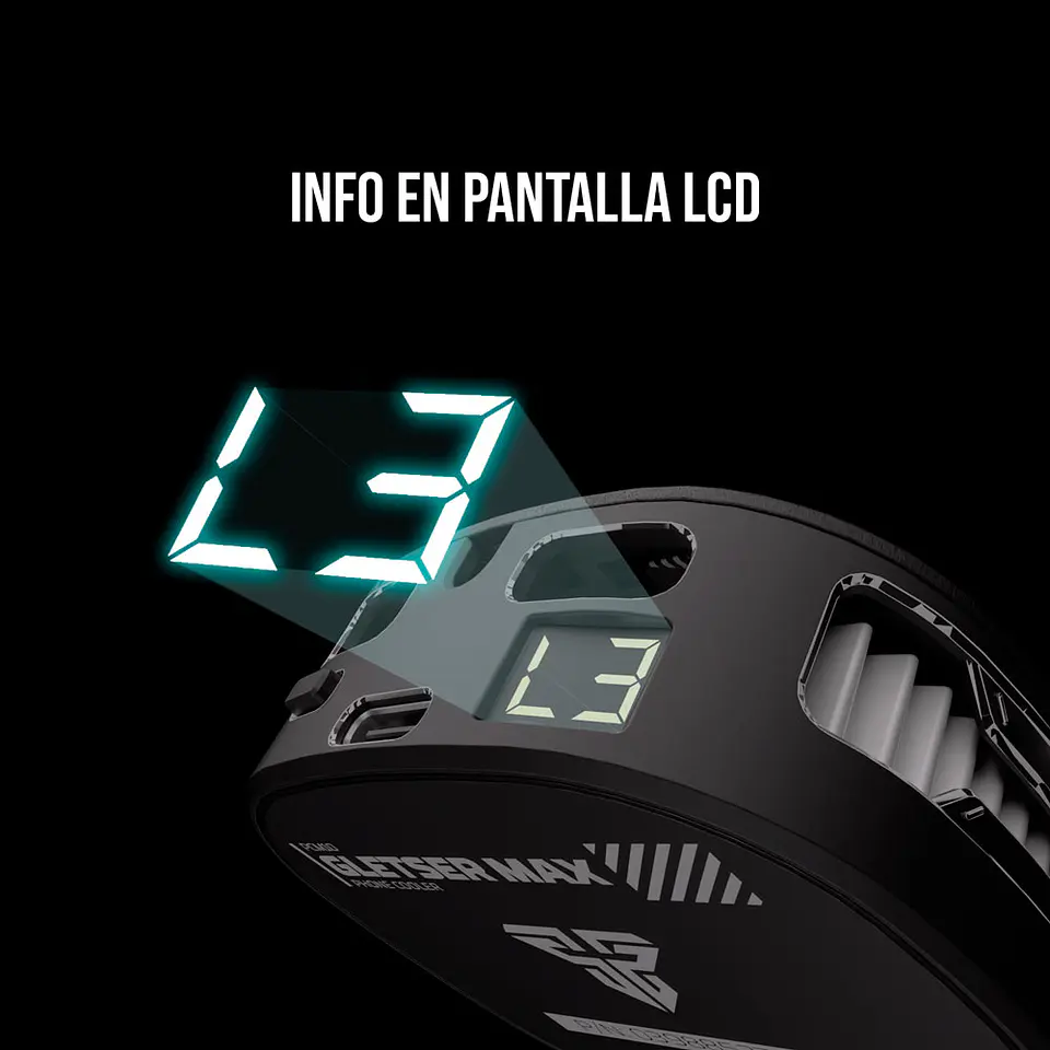 PCM10 GLETSER MAX Black Ventilador inalámbrico de Smartphone Andoid iOS 14