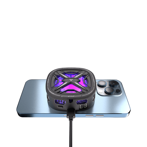 PCM10 GLETSER MAX Black Ventilador inalámbrico de Smartphone Andoid iOS