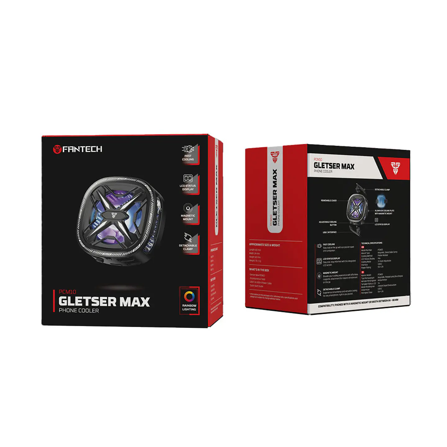 PCM10 GLETSER MAX Black Ventilador inalámbrico de Smartphone Andoid iOS 10