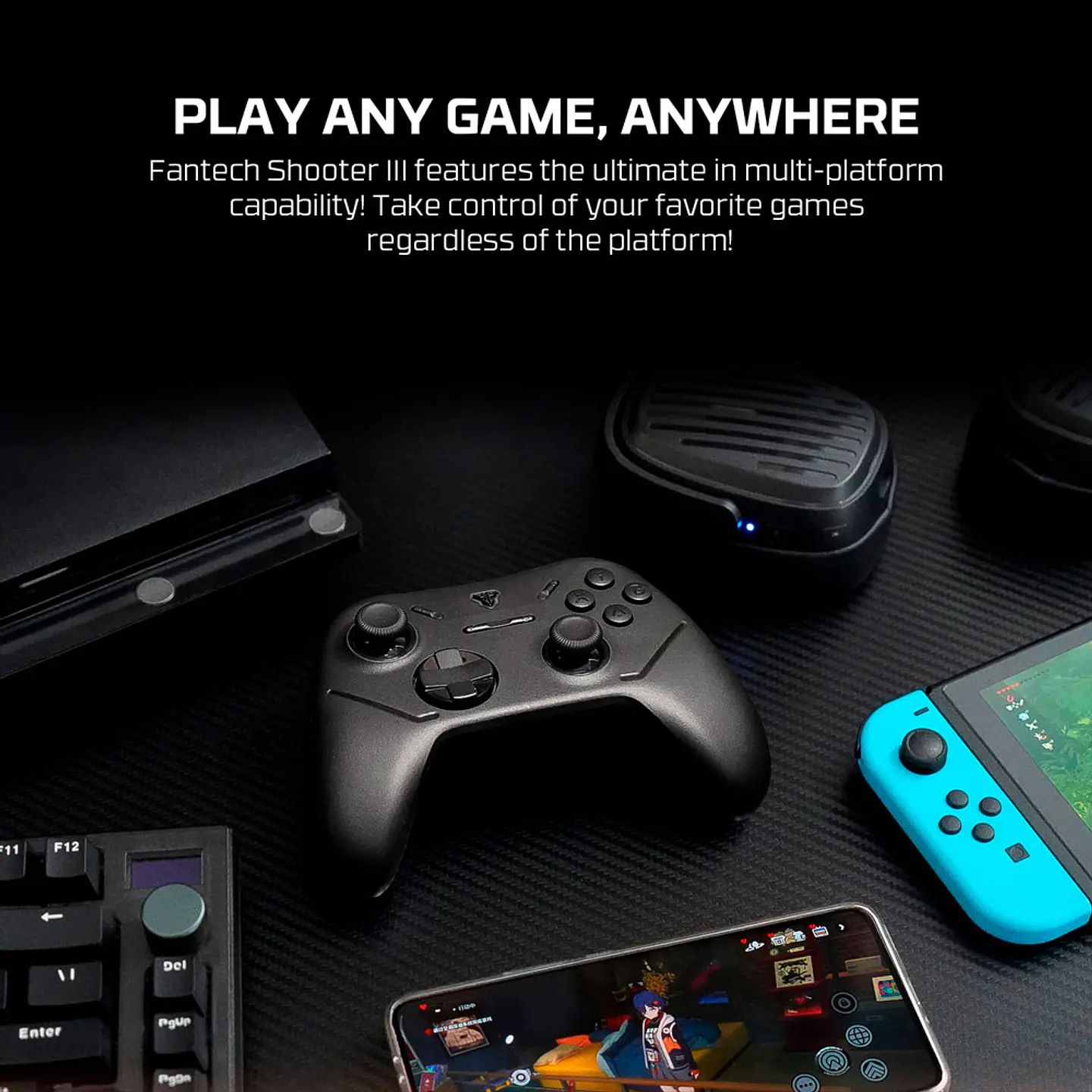 WGP13s SHOOTER III Black Control Inalámbrico Multiplataforma PC Switch Mobile Playstation 14