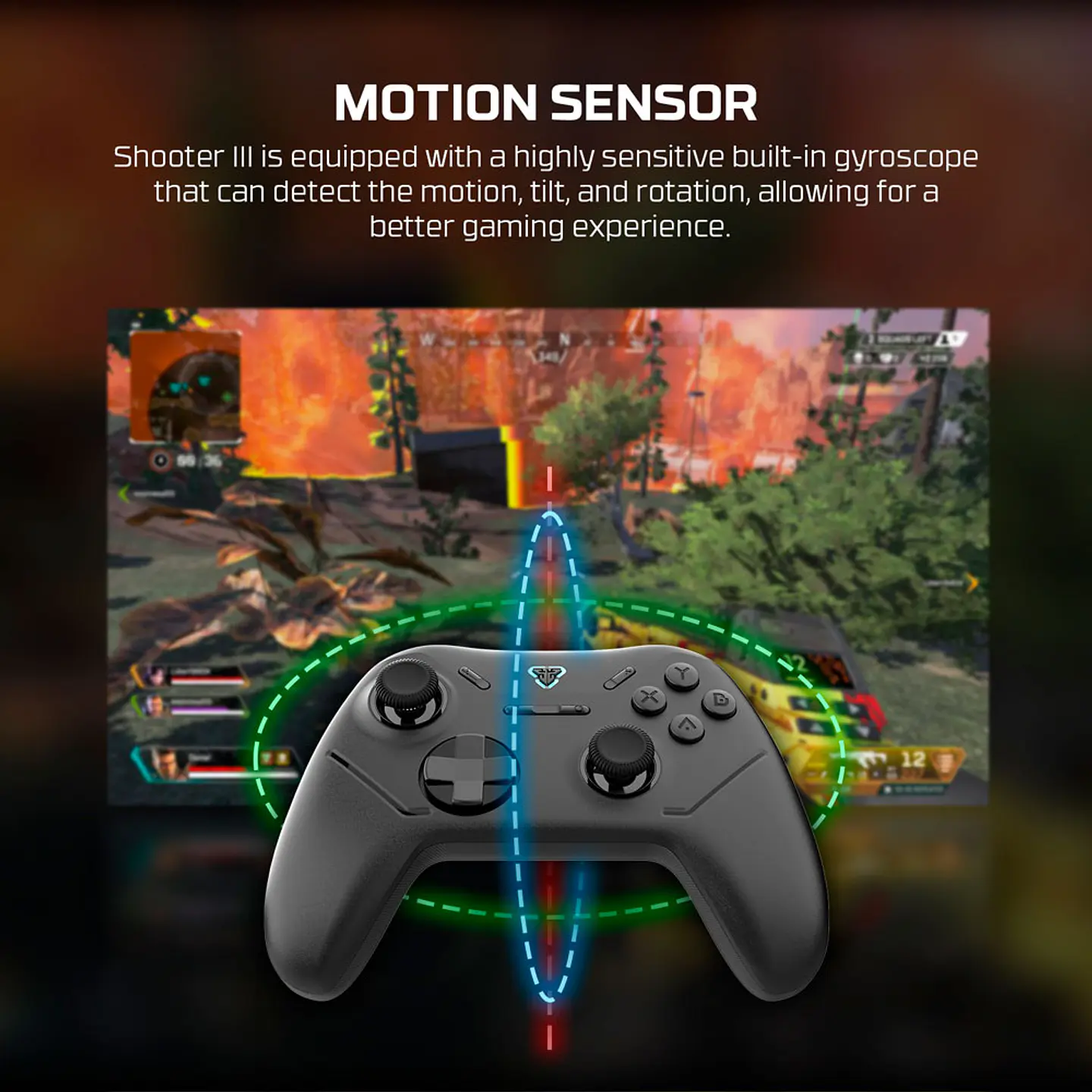 WGP13s SHOOTER III Black Control Inalámbrico Multiplataforma PC Switch Mobile Playstation 15