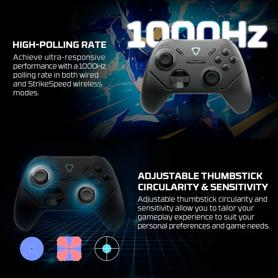 WGP13s SHOOTER III Black Control Inalámbrico Multiplataforma PC Switch Mobile Playstation 20