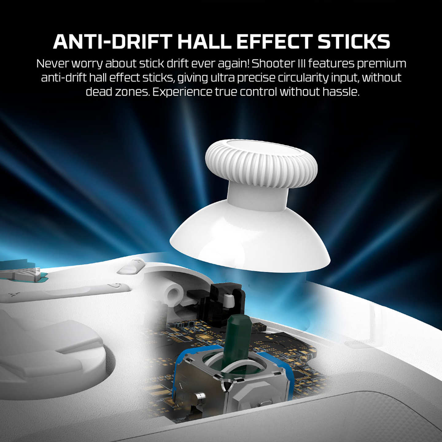 WPG13s SHOOTER III White Control Inalámbrico Multiplataforma PC Switch Mobile Playstation 16