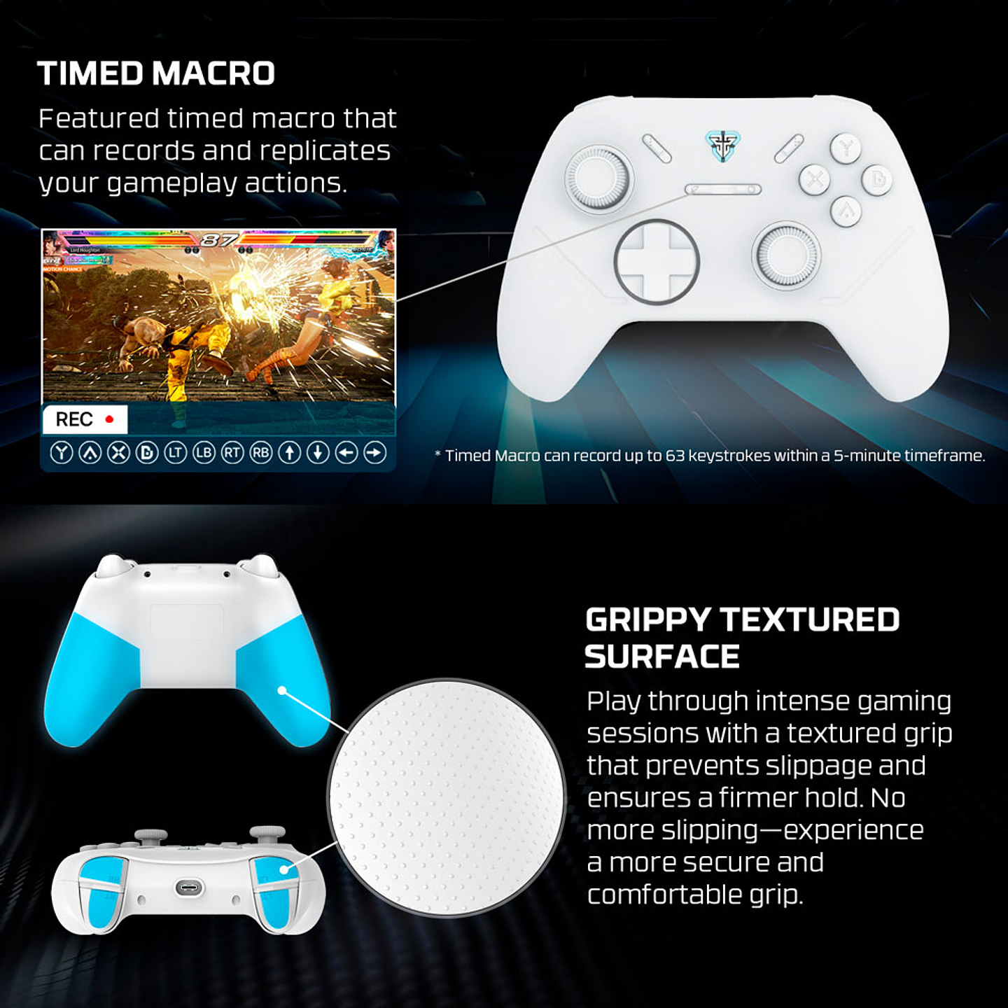 WPG13s SHOOTER III White Control Inalámbrico Multiplataforma PC Switch Mobile Playstation 17