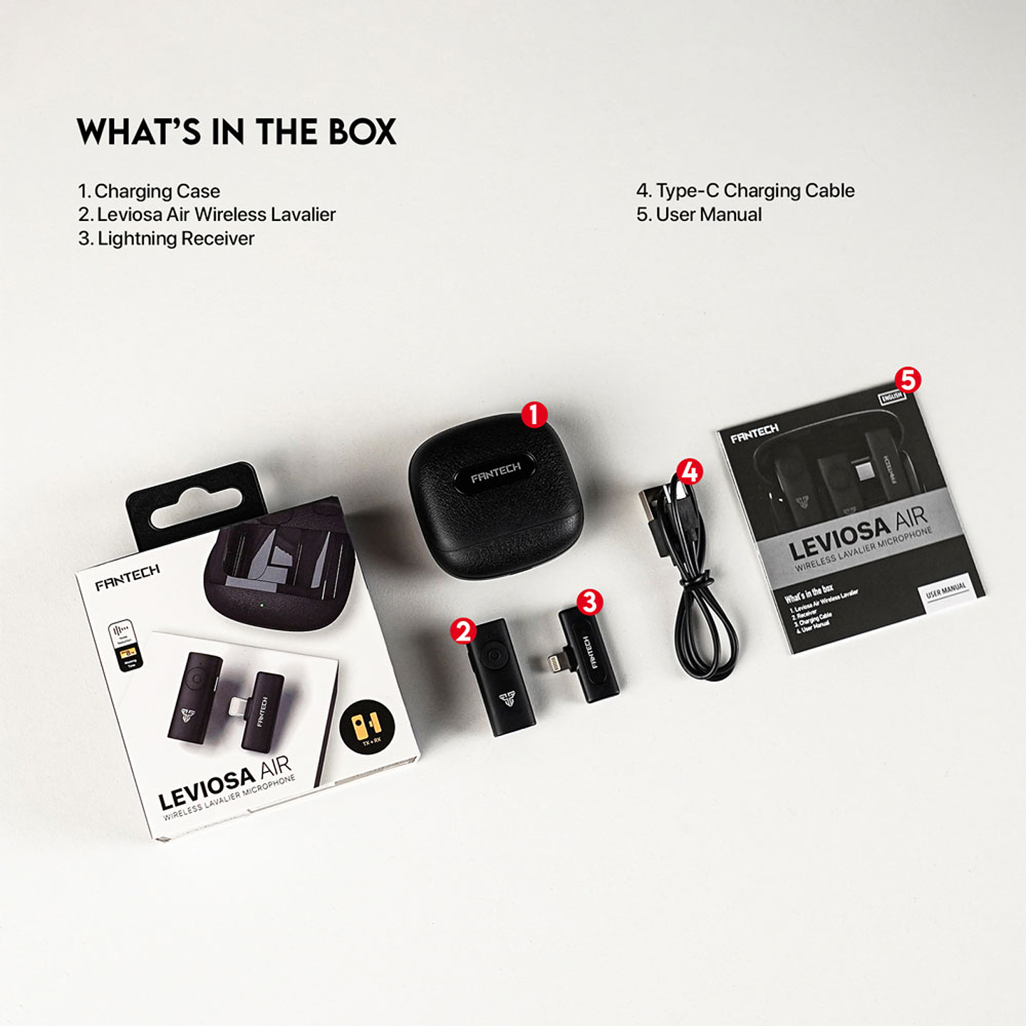 WMV11L LEVIOSA AIR Micrófono Inalámbrico Lavalier Lightning 18