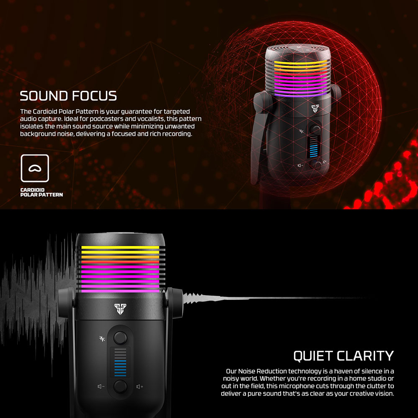 MCX03 LEVIOSA MAX Black Micrófono Cardioide Condensador 12