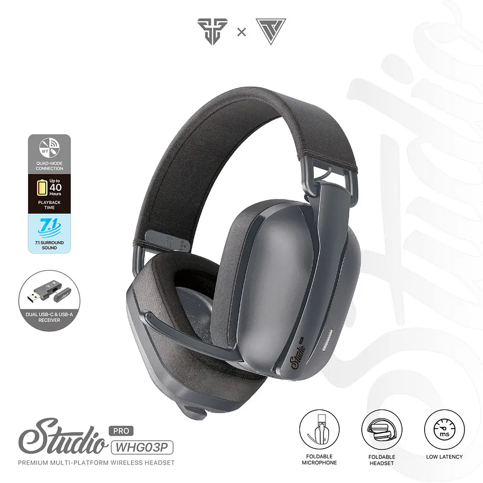 WHG03P STUDIO PRO Black Audífonos Inalámbricos 7.1 Virtual 23