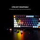 MK875V2 ATOM81 Sky Blue Teclado Mecánico 75% Hot-Swappable Layout USA - Miniatura 3