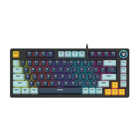MK875V2 ATOM81 Navy Teclado Mecánico 75% Hot-Swappable Layout USA