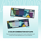 MK890V2 ATOM96 Navy Teclado Mecánico 90% Hot-Swappable Layout USA - Miniatura 4