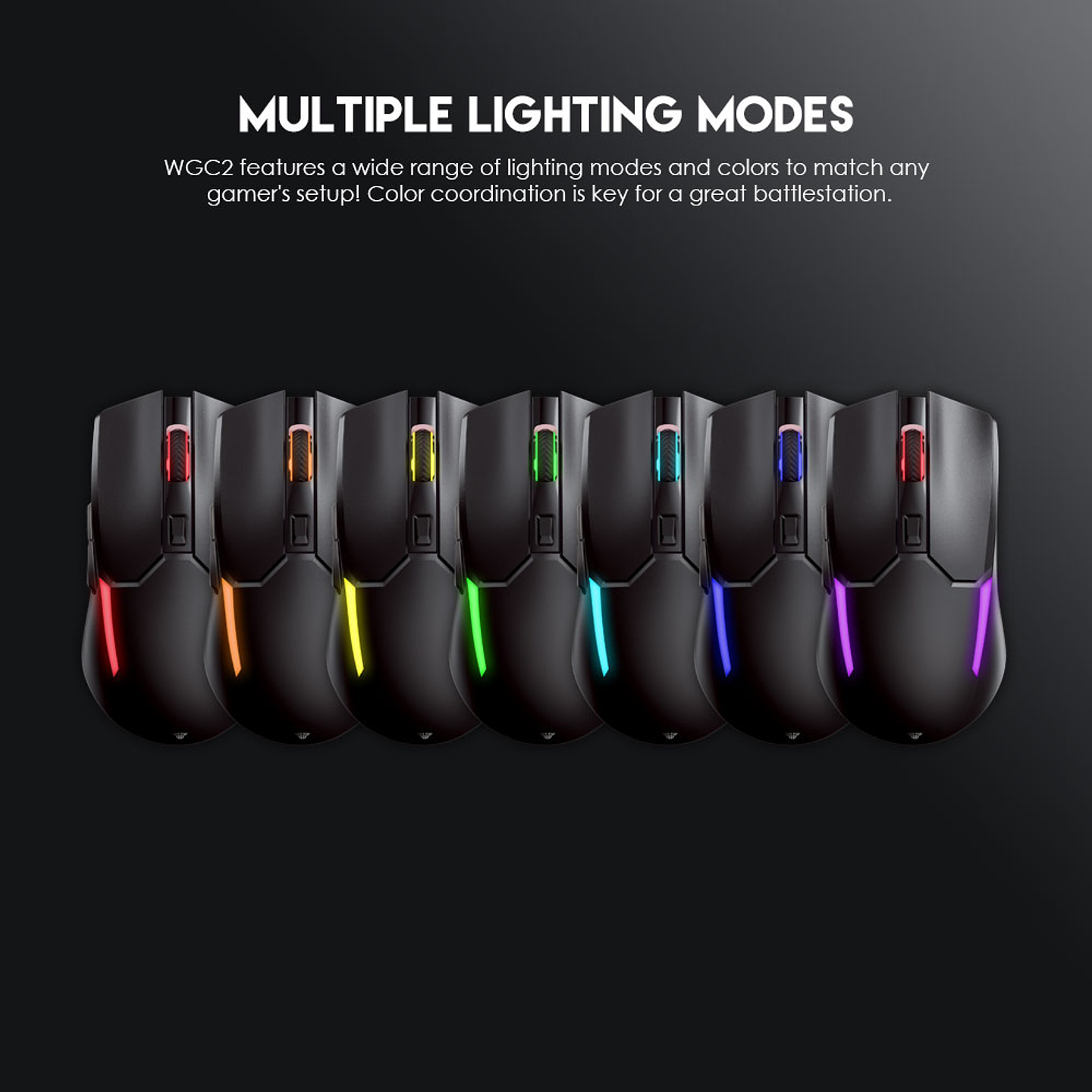 WGC2 VENOM II Black Mouse Inalámbrico 2.400 DPI 11