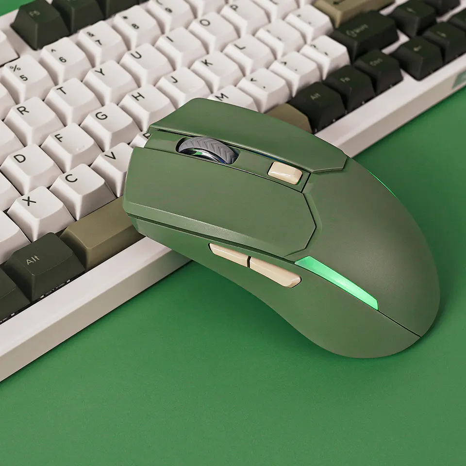 WGC2 VENOM II Green Mouse Inalámbrico 2.400 DPI 5