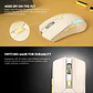WGC2 VENOM II Beige Mouse Inalámbrico 2.400 DPI - Miniatura 9
