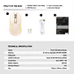 WGC2 VENOM II Beige Mouse Inalámbrico 2.400 DPI - Miniatura 14