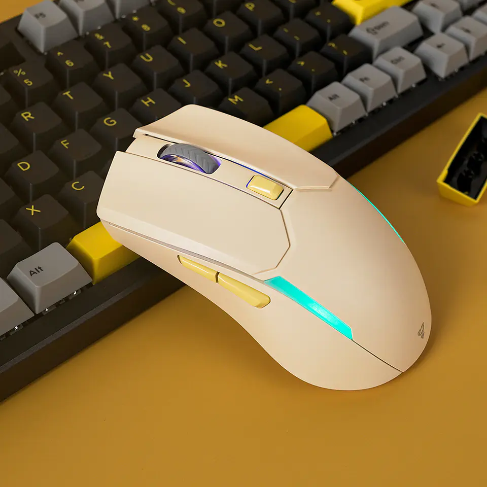 WGC2 VENOM II Beige Mouse Inalámbrico 2.400 DPI 5