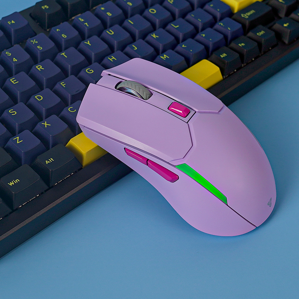 WGC2 VENOM II Purple Mouse Inalámbrico 2.400 DPI 7