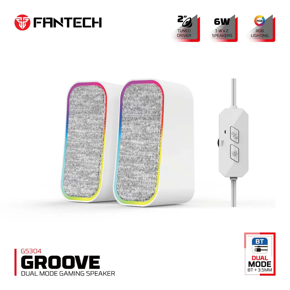 GS304 GROOVE White Parlantes Bluetooth 3.5 mm 12