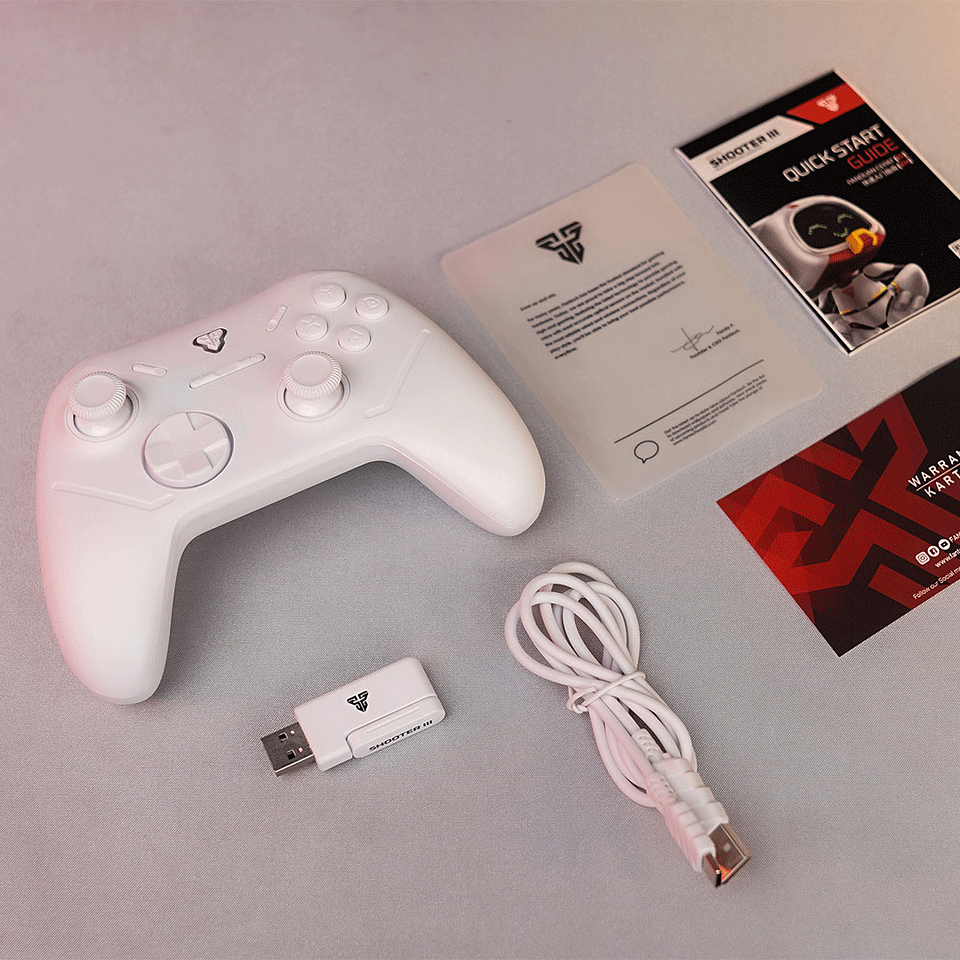 WPG13s SHOOTER III White Control Inalámbrico Multiplataforma PC Switch Mobile Playstation 12