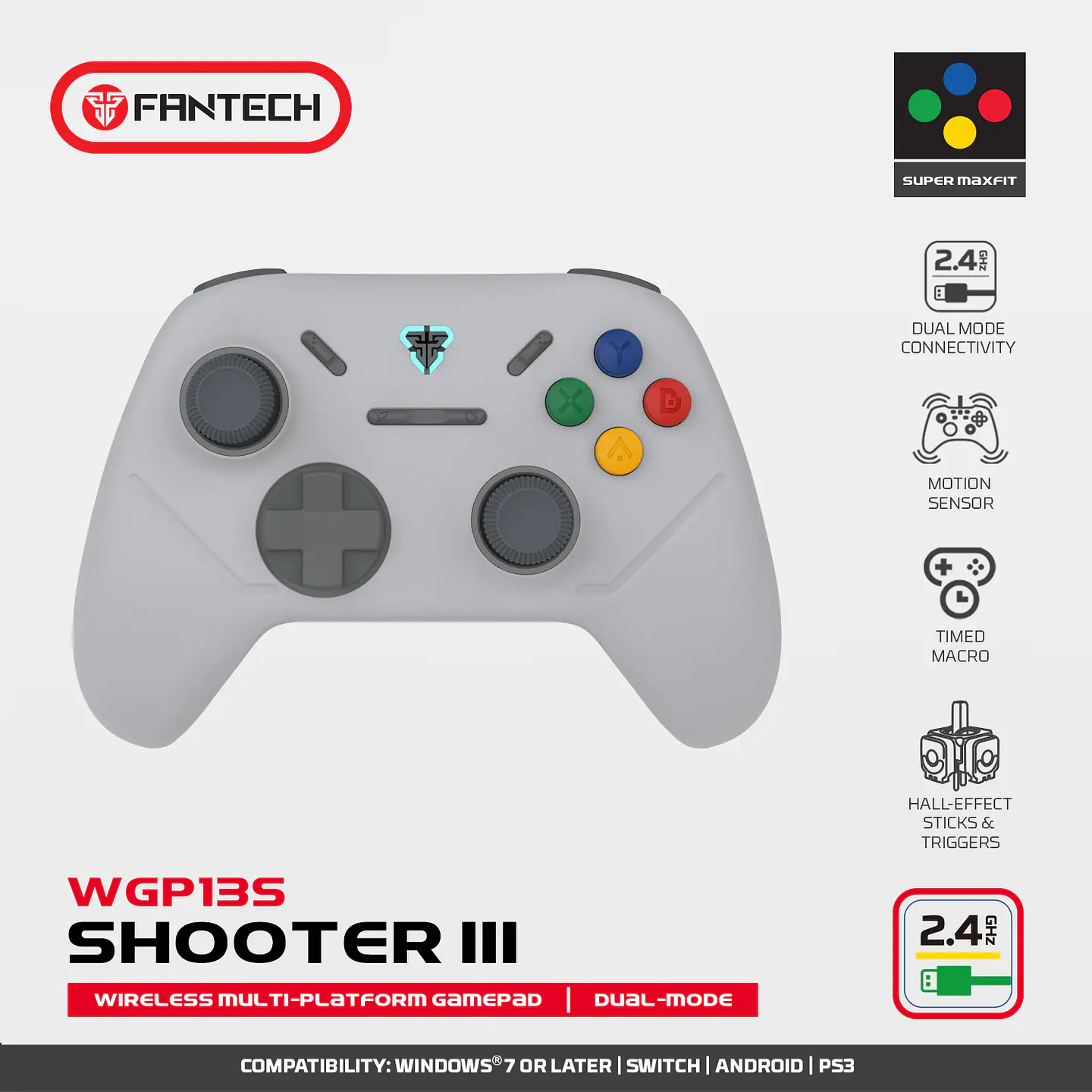 WGP13s SHOOTER III Super Famicom Edition Control Inalámbrico Multiplataforma Super Maxfit SNES 21