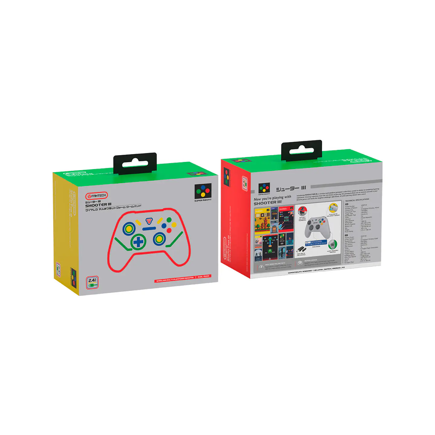 WGP13s SHOOTER III Super Famicom Edition Control Inalámbrico Multiplataforma Super Maxfit SNES 22