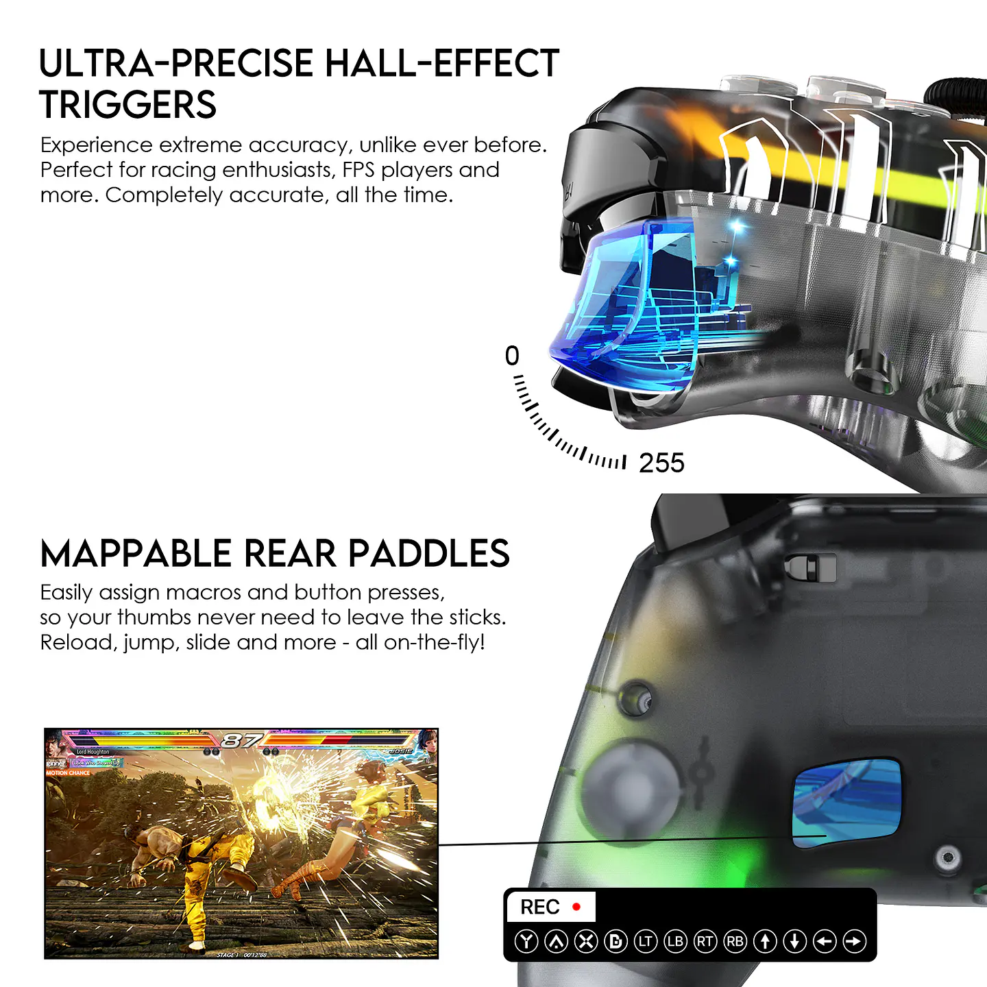 WGP14V2 NOVA PRO Epsilon Control Inalámbrico Multiplataforma PS4 PC Switch 15