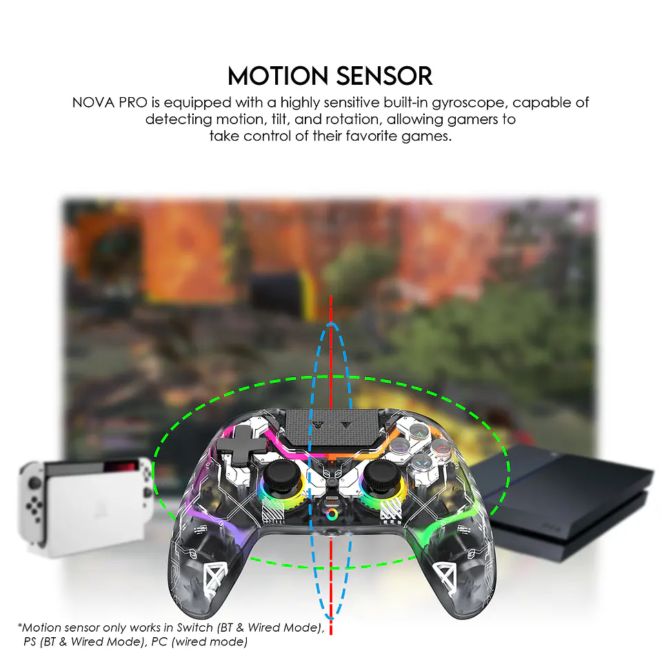 WGP14V2 NOVA PRO Epsilon Control Inalámbrico Multiplataforma PS4 PC Switch 17