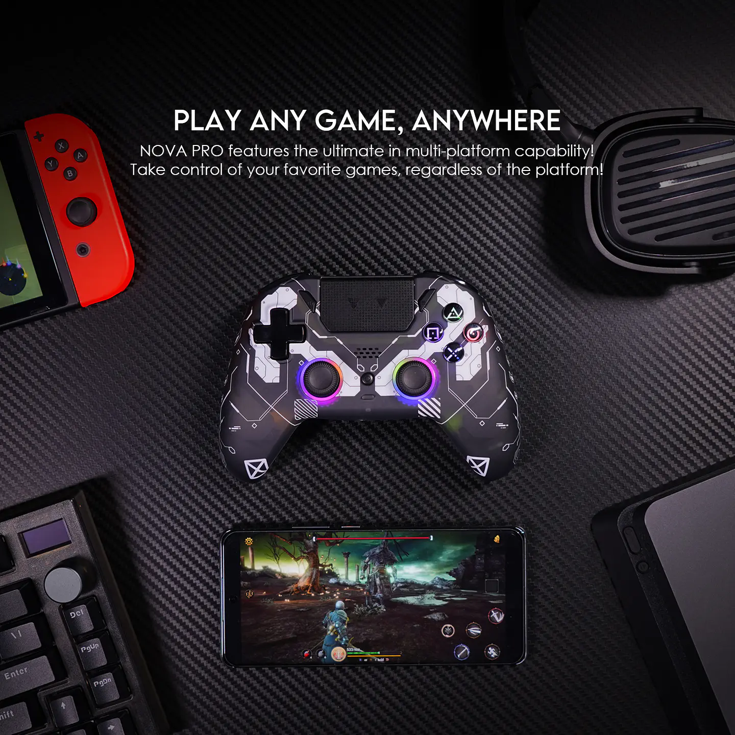 WGP14V2 NOVA PRO Epsilon Control Inalámbrico Multiplataforma PS4 PC Switch 18