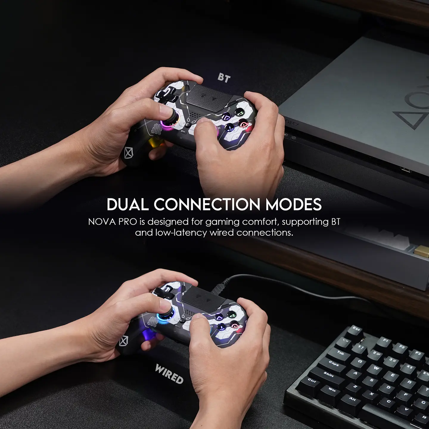 WGP14V2 NOVA PRO Epsilon Control Inalámbrico Multiplataforma PS4 PC Switch 19
